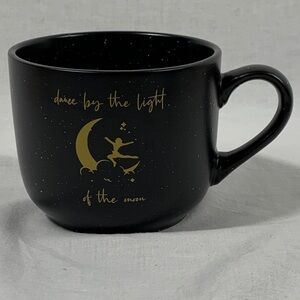 Whimsigoth Black and Gold Moonlight “Dance By The Light Of The Moon Mug Bohemain